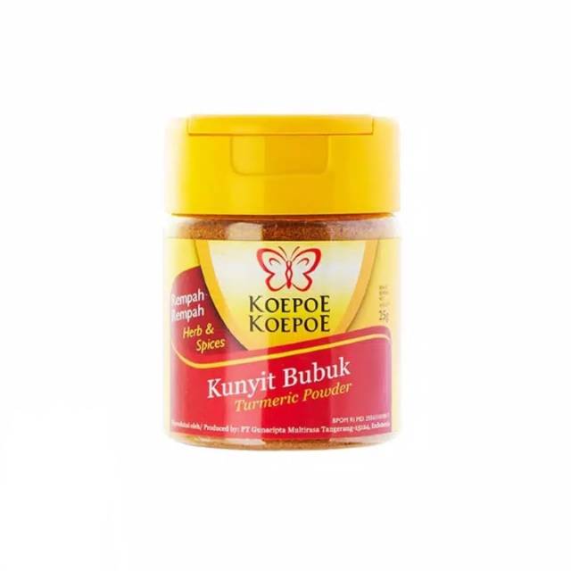 

KOEPOE KOEPOE KUNYIT BUBUK 25 GRAM (ISI 6 BOTOL)