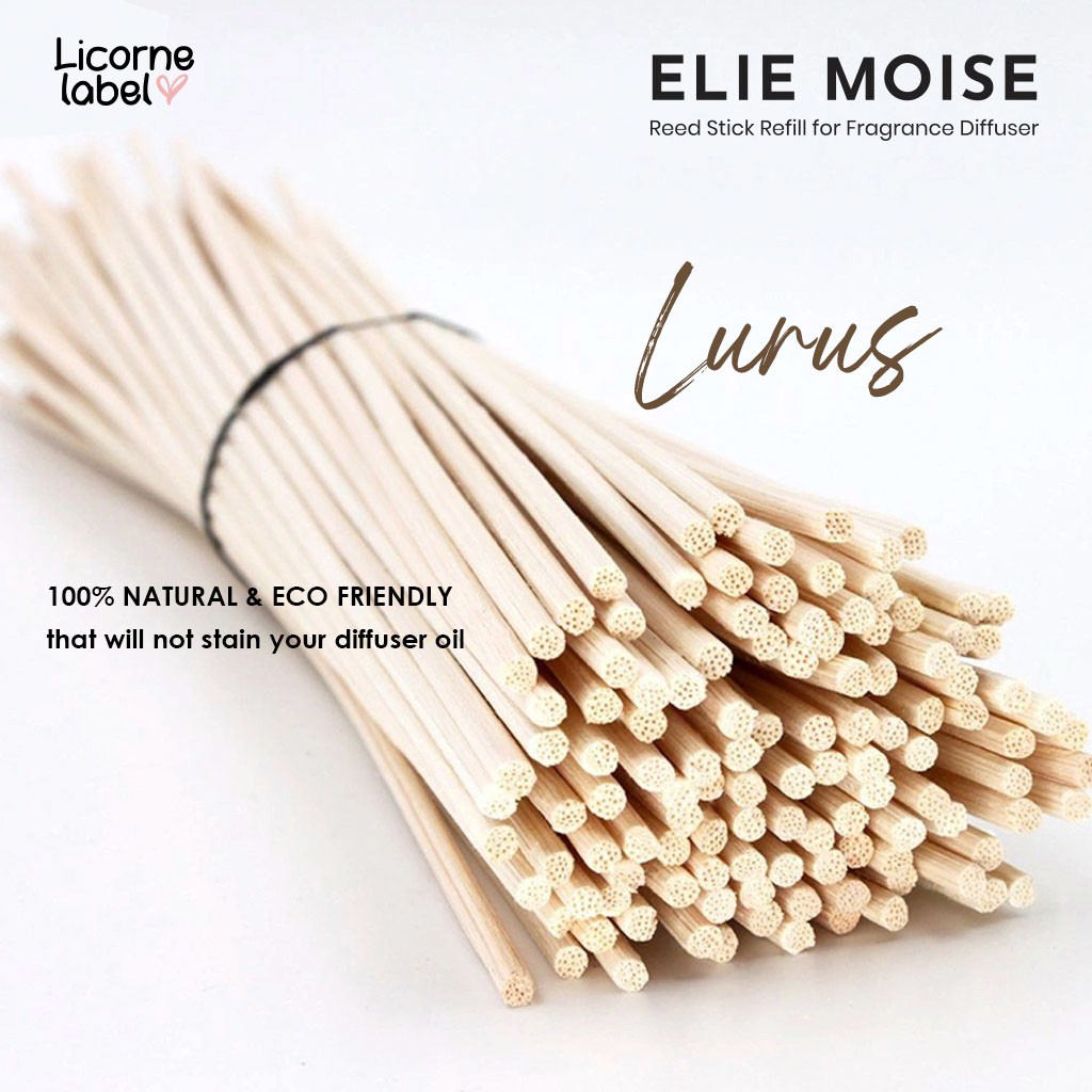Elie Moise Curly Rattan Reed Diffuser Stick Eco Friendly & 100% Rotan Natural Alami-2