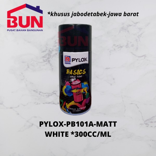 PYLOX BASIC PB 101 A MATT WHITE / PYLOX BASIC 300CC WHITE MATT / PYLOX BASIC PUTIH DOFF 300 CC