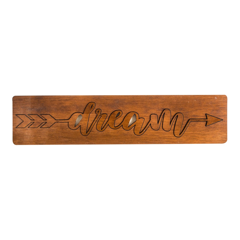 ERGOO Wood Arrow Sign - Hiasan Dinding Kayu WAS