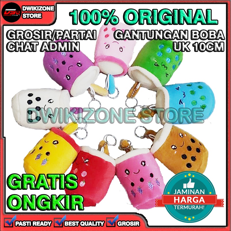 [GROSIR] GANTUNGAN KUNCI BONEKA BOBA KECIL MINI IMUT LUCU MURAH 10CM 10 CM