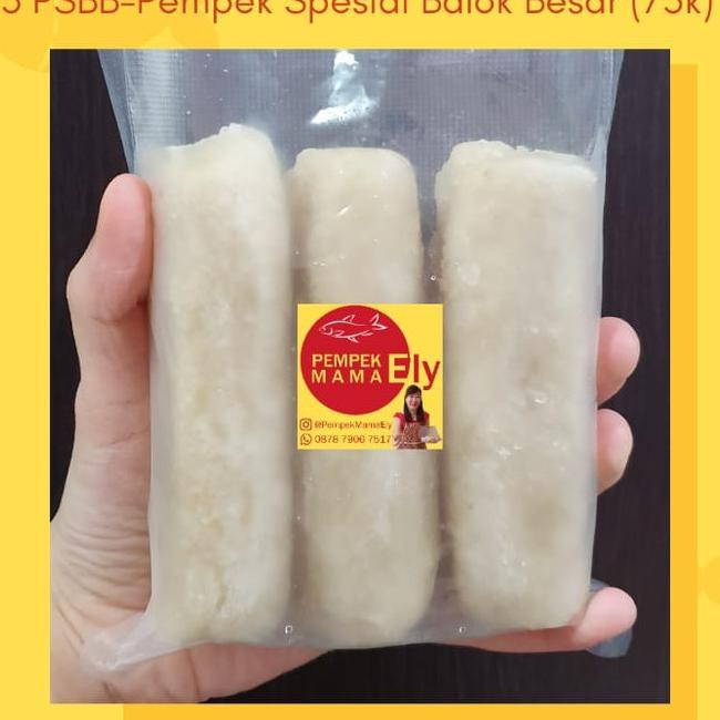 

Pempek Paket C Balok / Lenjer Jumbo 3Pcs Ikan Tenggiri Asli Frozen