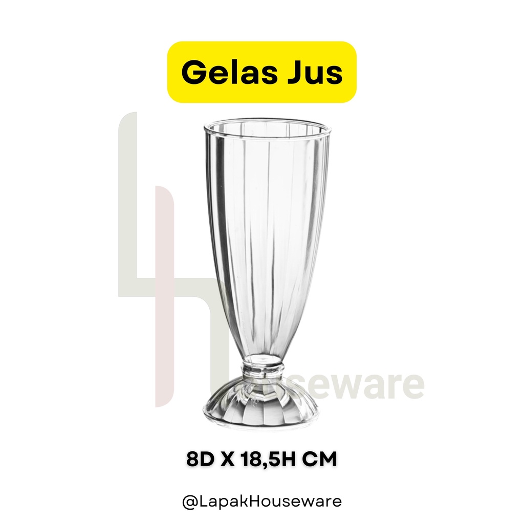 Gelas Belimbing / Gelas Jus / Gelas Jus Bening / Gelas Jus Plastik