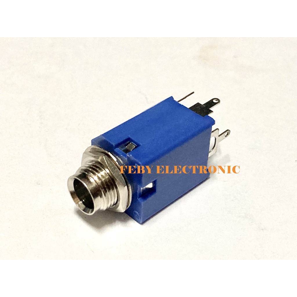 Soket Akai Stereo Segi Biru