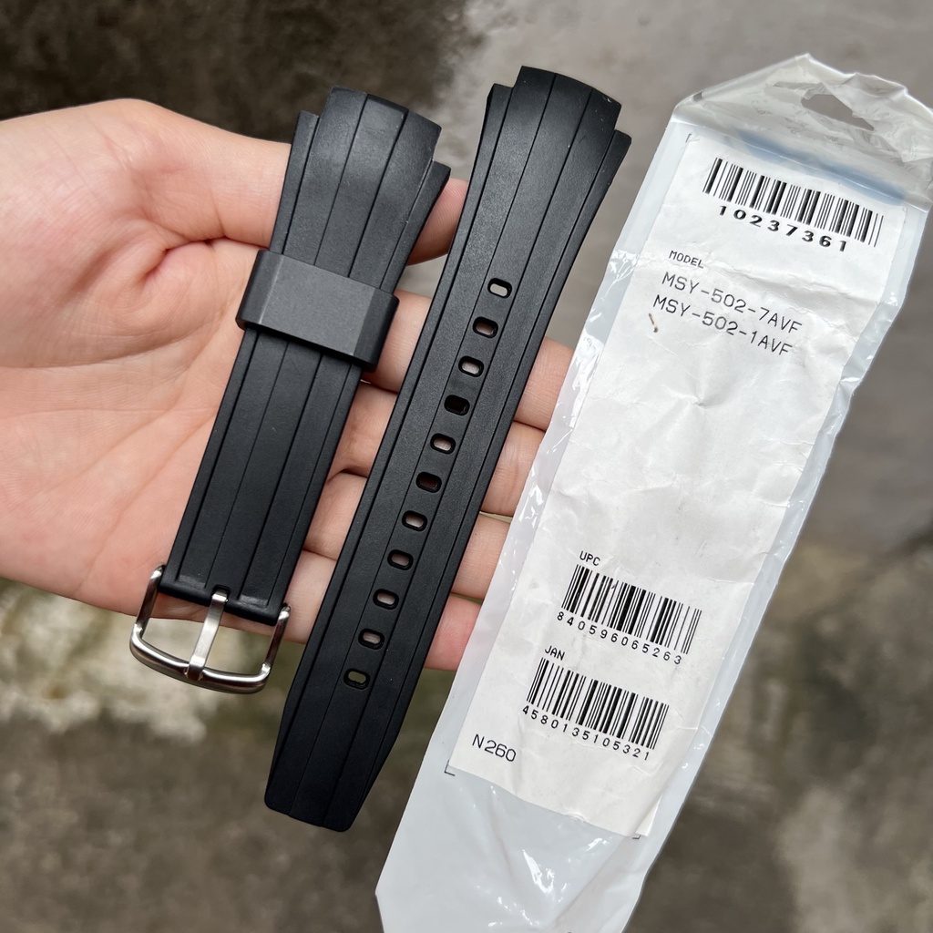 Tali jam tangan casio MSY-502 7A/1A original strap band MSY 502