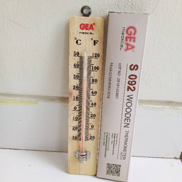 Thermometer Ruang Kayu - Alat Pengukur Suhu Ruangan