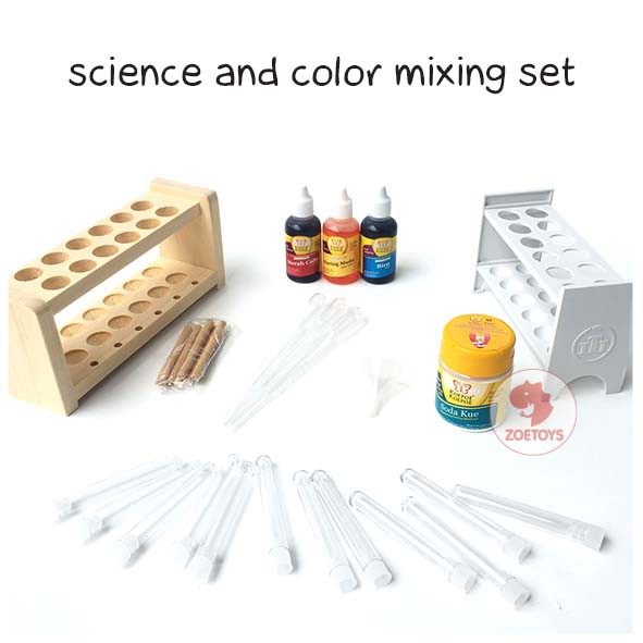 Zoetoys Science And Color Mixing Set | Paket Hemat Science Campur Warna Tools Experiment | Montessori Cultural Science Mainan Edukasi | Cari Bingkisan Hampers