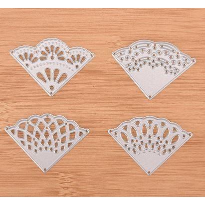 

Delia | Cutting Dies - Lace Circle Corner Pattern (4Pcs)