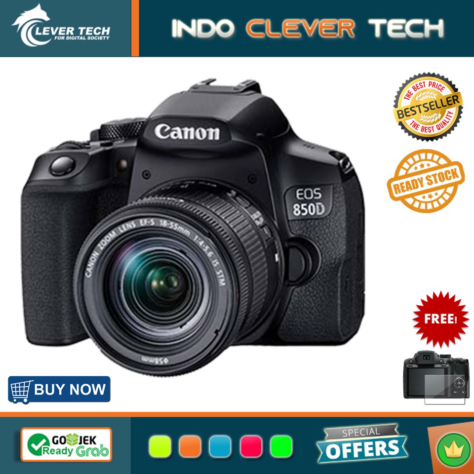 Canon EOS 850D Kit EF-S 18-55mm f4-5.6 IS STM - Garansi Resmi