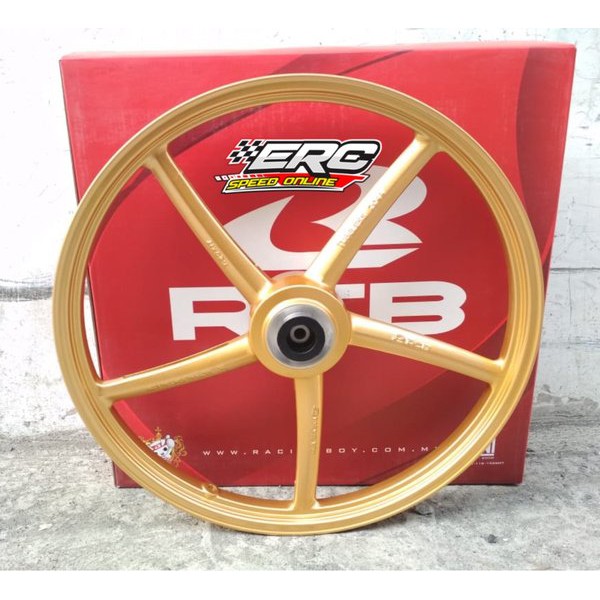 VELG RCB 522 GOLD MIO DEPAN 120 RING 17 YAMAHA  RACING ORIGINAL ORI