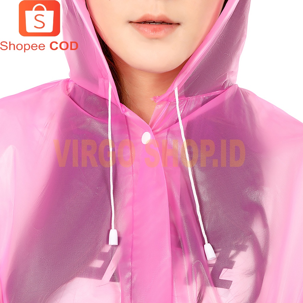 JAS HUJAN EVA RAINCOAT LIGHTWEIGHT JUBAH PONCO DEWASA JAS HUJAN WANITA PRIA KEKINIAN