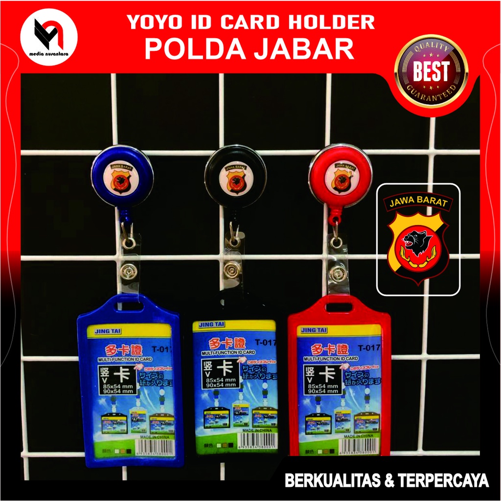

Polda Jawa Barat ID Card Holder Name Tag Berlogo