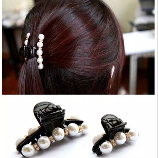 Jepit Rambut Korea Mutiara Kecil