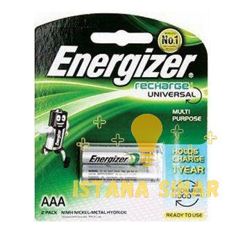 Baterai  Cas / charge Energizer AAA / A3 ( isi 2) Baterai Energizer Recharge Isi Ulang AAA/ A3 700