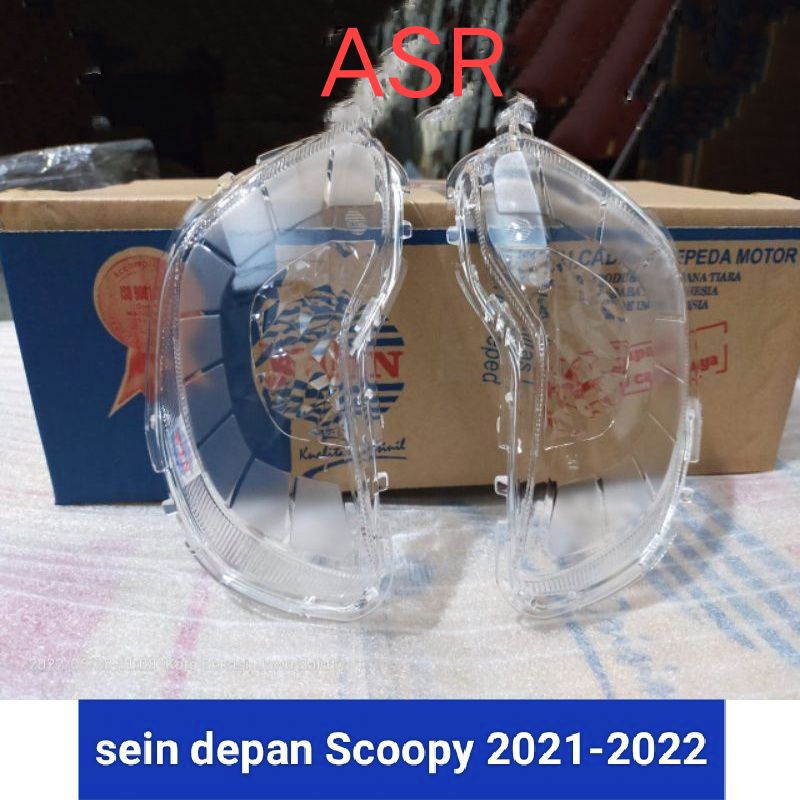 mika kaca lampu sen sein riting depan sepasang scoopy prestige 2022