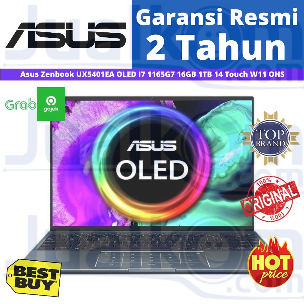 ASUS ZENBOOK UX5401EA OLED714 Core i7 1165G7 16GB 1TB 14&quot; TOUCH W11 OHS