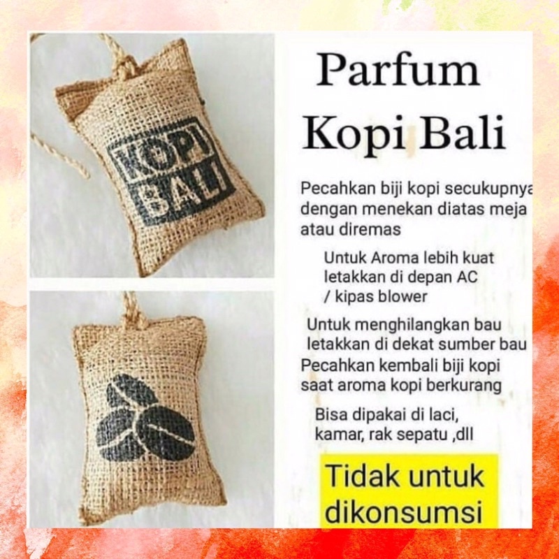 PARFUM MOBIL KOPI BALI ORIGINAL  COFFEE CAR PARFUME PEWANGI KENDARAAN