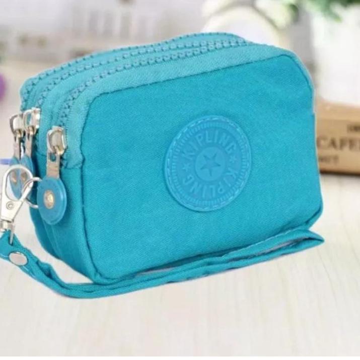 TERLARIS DOMPET KOIN KIPLING 3 RUANG KECIL SLETING IMPORT