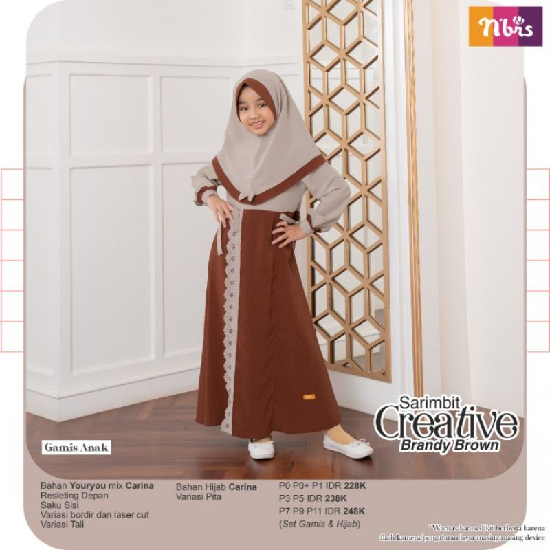 CREATIVE NIBRAS GAMIS ANAK NIBRAS