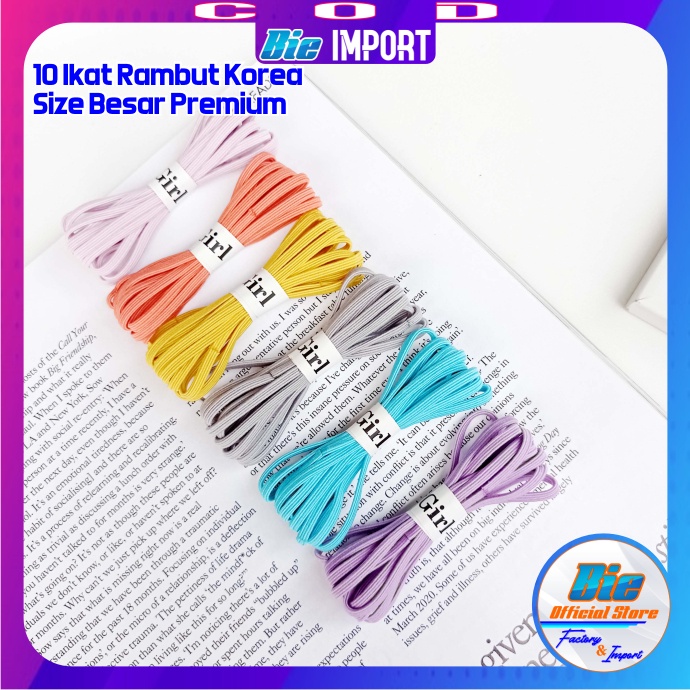 10 Pcs Ikat Rambut Korea Girl Super Elastis Premium Impor Best Seller