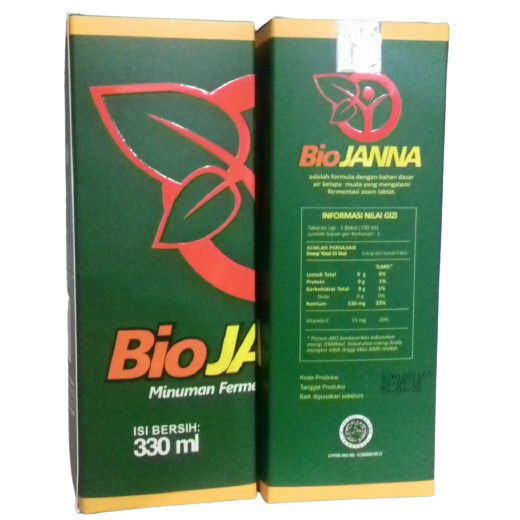 Bio Janna Fermentasi Air Kelapa Bio jana Original 330ml