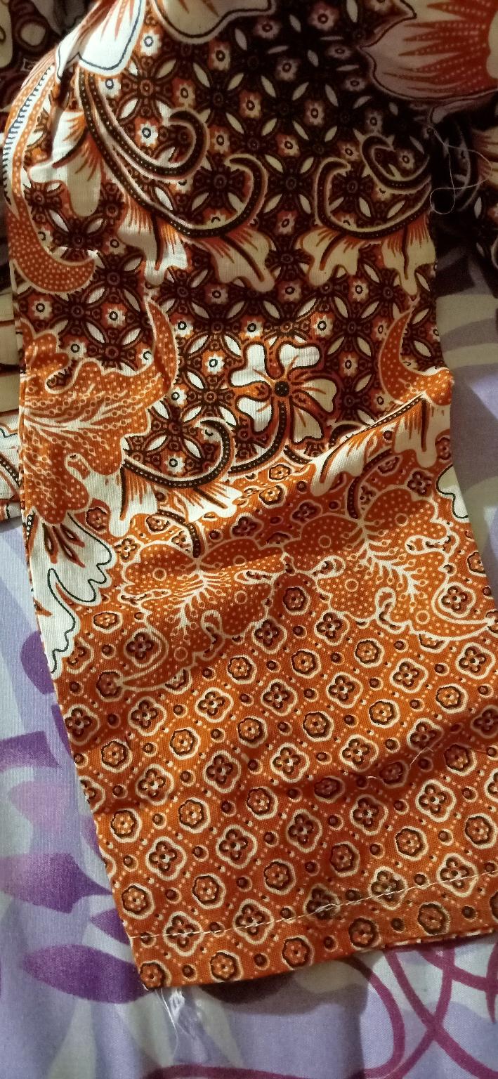 Gamis Batik Baju Wanita All Size Ld 110 Fashion Muslim Batik Pekalongan Pakaian Syari Busui Adem