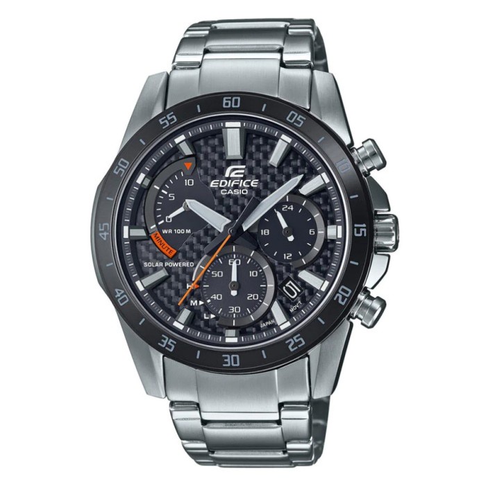 Casio EDIFICE EQS-930DB-1AVUDF Jam Tangan Pria Analog Solar Stainless