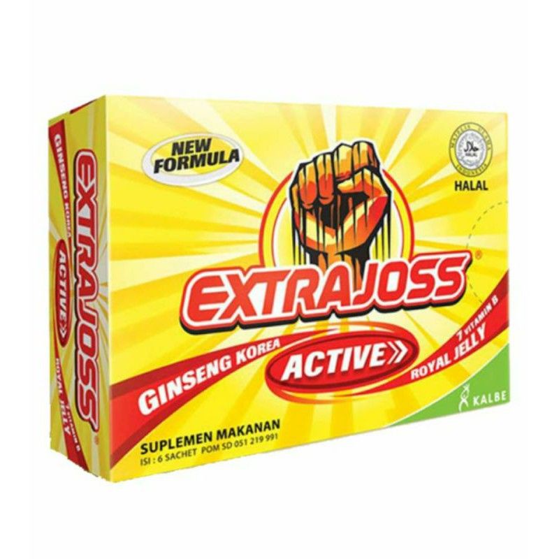 

Extra Joss Active Sachet @ 4gr x 12 Sachet, Extrajoss Minuman Segar