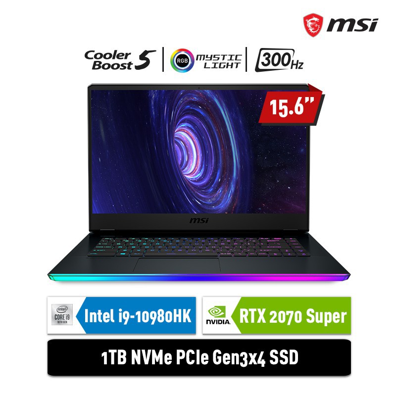 LAPTOP MSI GE66 Raider 10SFS 9S7-154114-224 Core i9-10980HK 32GB 1TB SSD RTX2070 SUPER 8GB Win10
