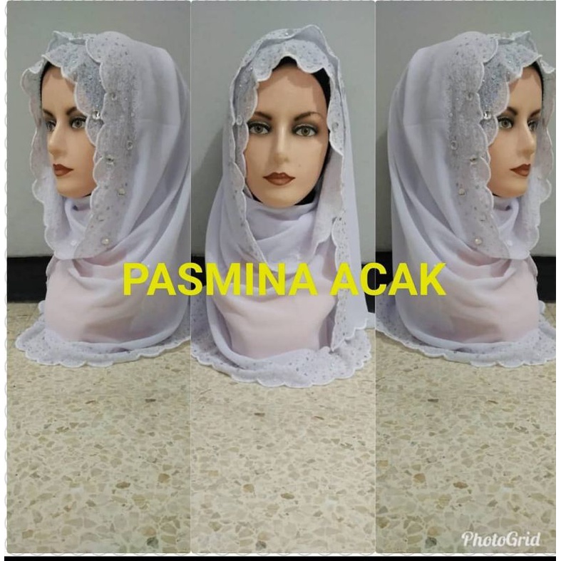 Pasmina pesta ,pasmina payet, pasmina putih,pasmina lebaran
