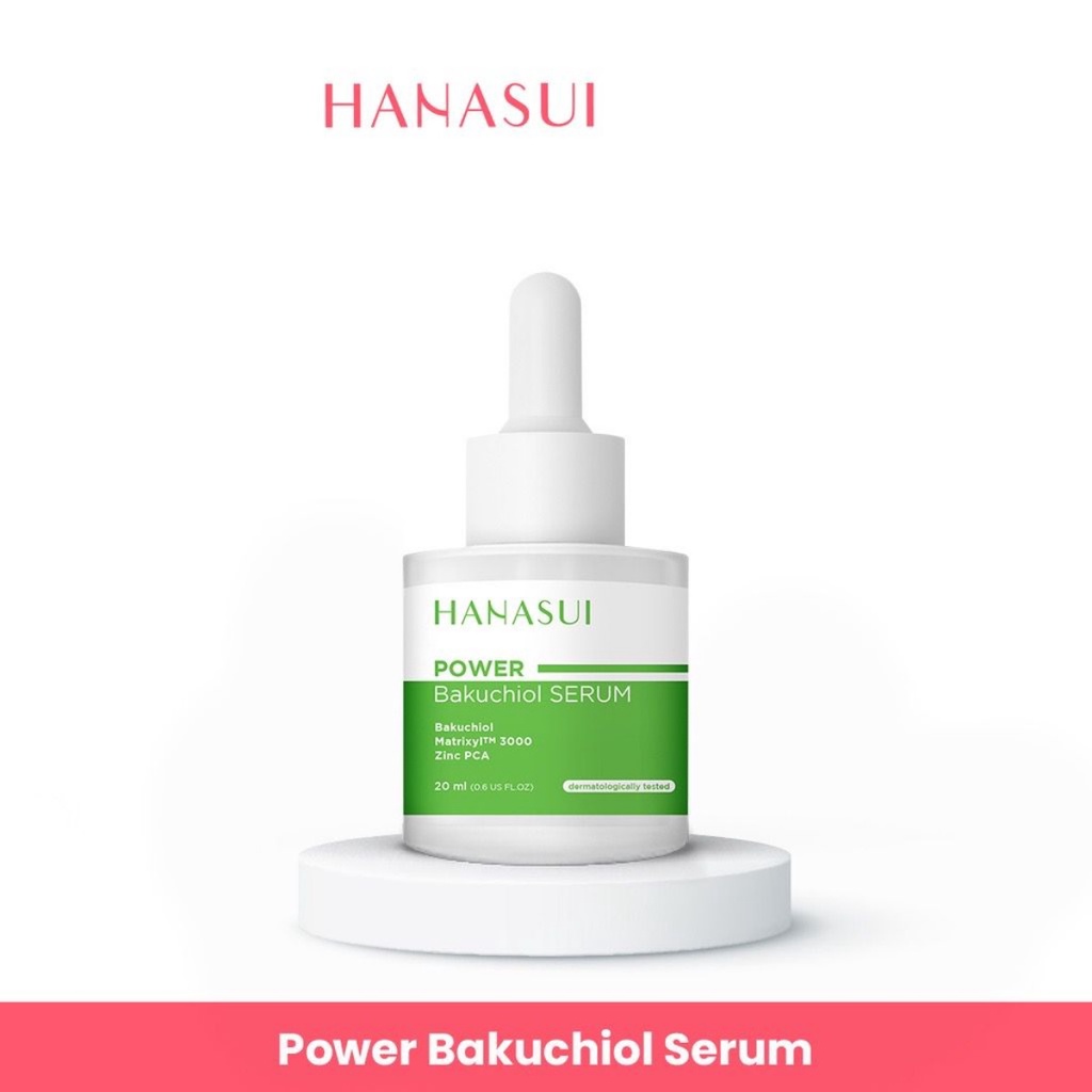 Hanasui Power Bakuchiol Serum 20ml | Anti-Aging aktif yang membantu meningkatkan memproduksi kolagen