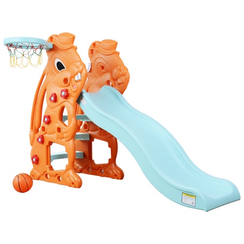 Makassar - Labeille KC 527 2in1 Slide Bunny Perosotan Anak + Ring Bola Basket Anak