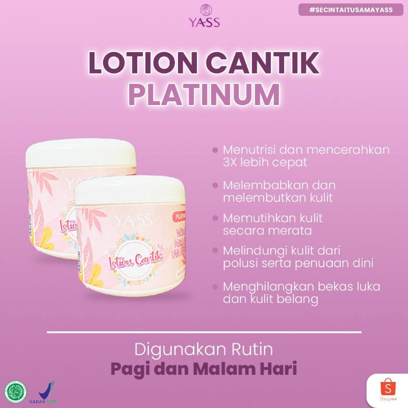 YASS BODY LOTION PLATINUM
