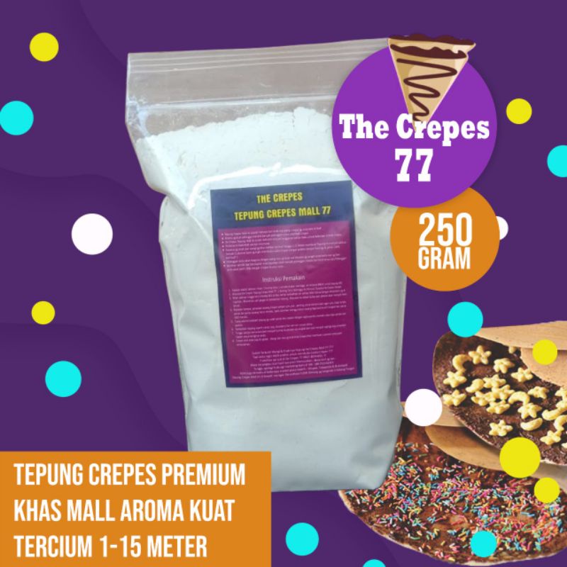 

PREMIX TEPUNG Crepes Khas Mall Premium Ukuran 250gram THE CREPES77