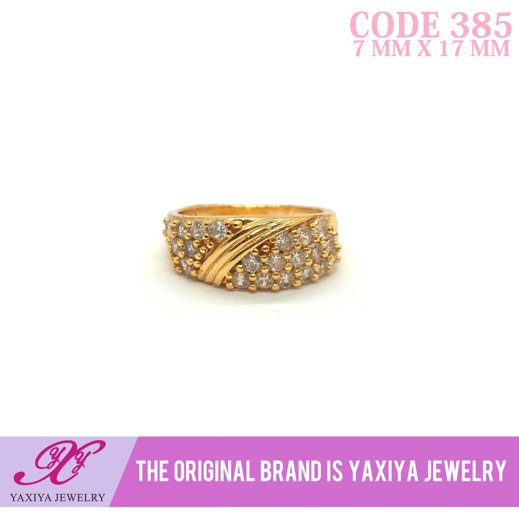 

Cincin permata Lapis emas Perhiasan imitasi Gold Yaxiya Jewelry 385