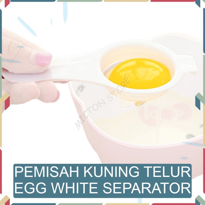 

MICTON Sendok Alat Pemisah Kuning Telur Saringan Egg White Separator