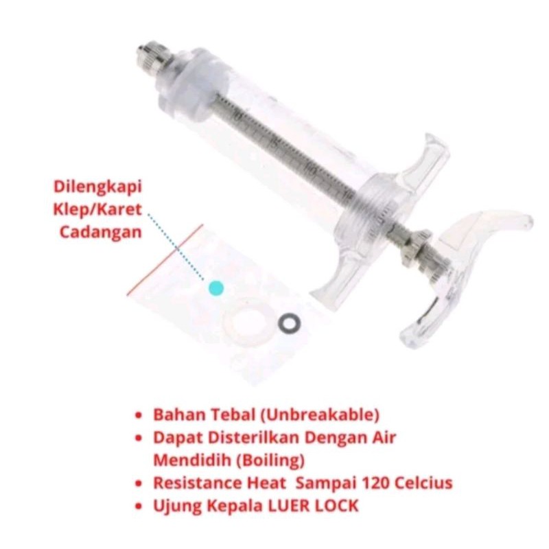 Suntikan spet lolohan 30 ml suntikan hewan spuit sapi kambing