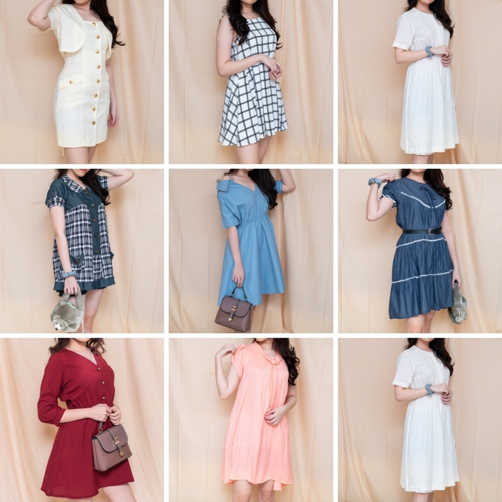 [DRESS/OVERSIZE EDITION] Dress Baju Pakaian Wanita Korean Premium Branded