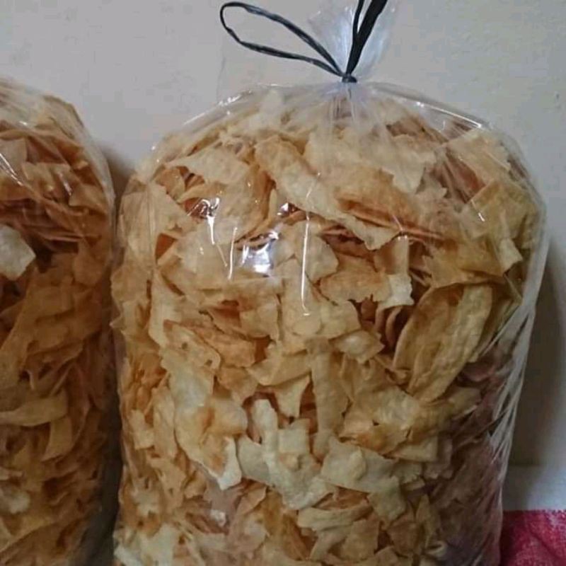 

makanan ringan keripik singkong asin gurih kemasan 500 gr