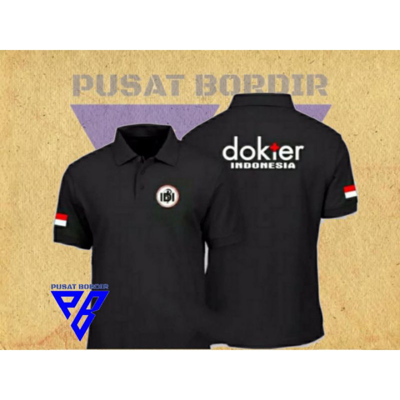 Kaos IDI polo Shirt IDI full bordir / Tshirt bordir IDI ekslusif / Kaos polo IDI full bordir