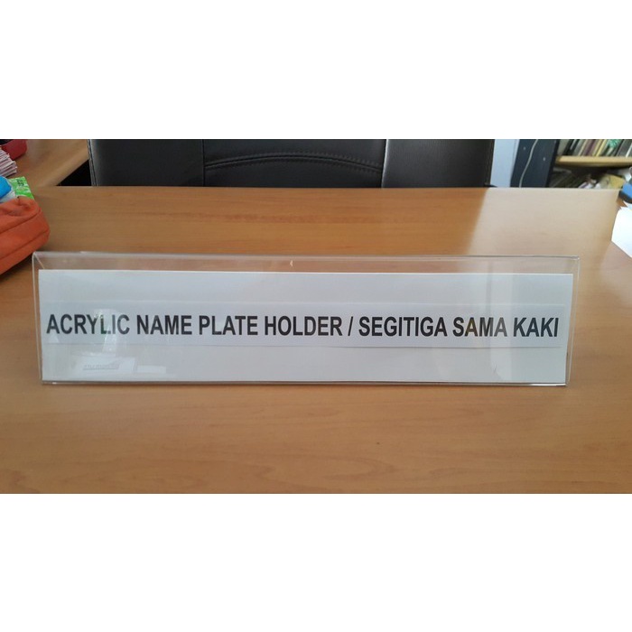

Hemat Papan Nama Meja 7X20 Cm Akrilik 2 Sisi Acrylic Name Plate Tag Acrylic Hot Sale
