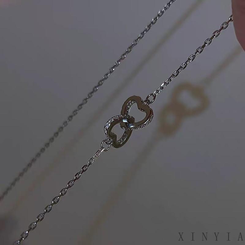 Kalung Rantai Liontin Hati Desain Simple Untuk Wanita Xia.id