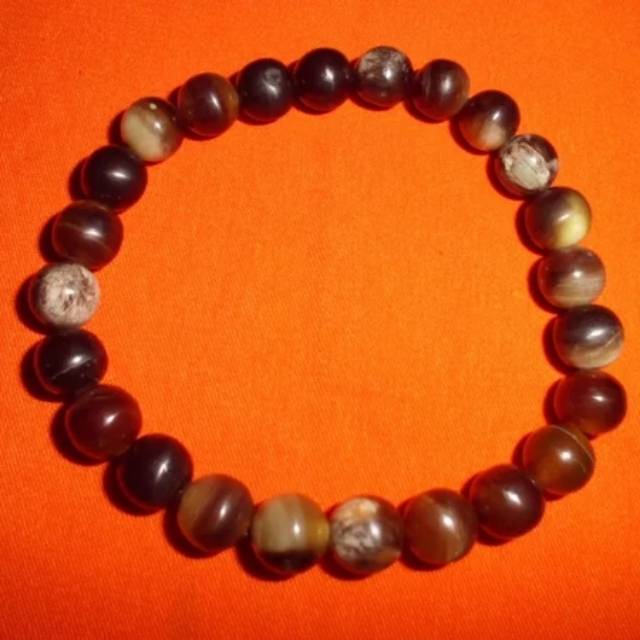 Gelan Tuah Tanduk Sapi Hitam Putih Asli Alami