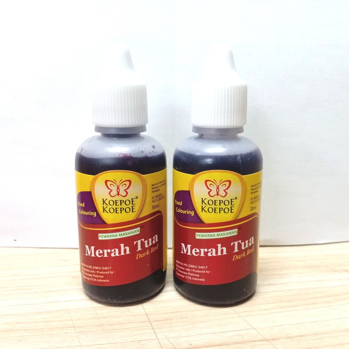 

Koepoe Koepoe Pewarna Makanan (30 ML) - Merah Tua