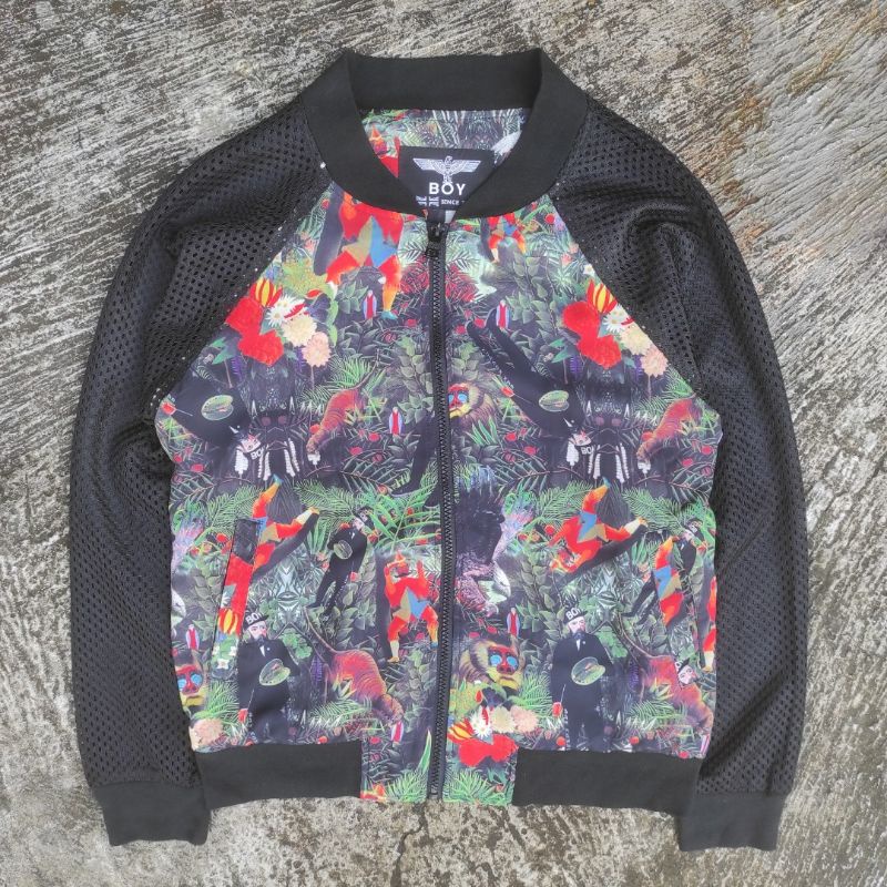 JAKET BOMBER SLIM FIT FULL PRINT 3D PATERN MOTIF  COLOR BLOCK FLORAL ANIME PICASSO BOY LONDON PRELOV