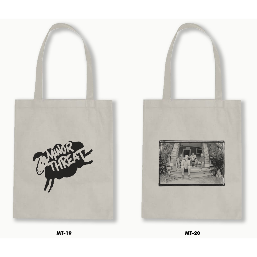 TOTE BAG BLACU - MINOR THREAT 01