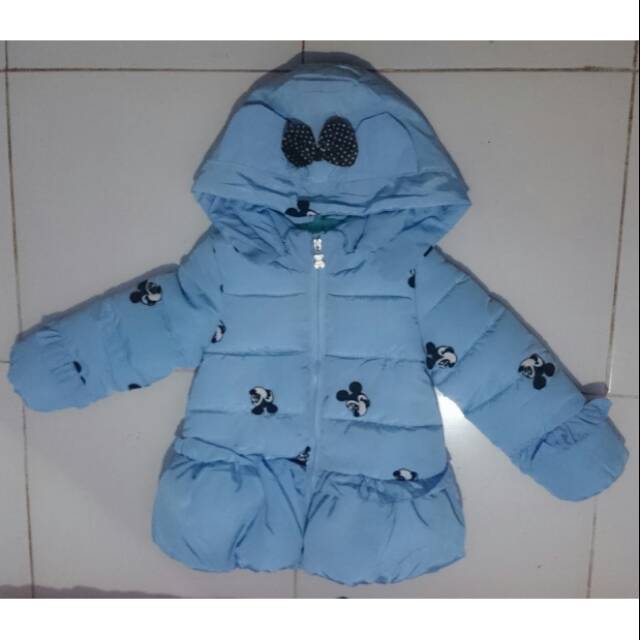 Jacket musim dingin anak cewek parasut tebal