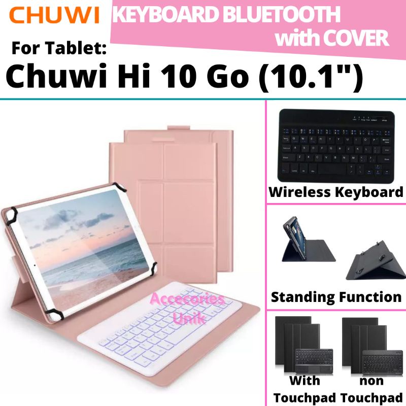 Chuwi Hi10 Go Hi 10 10.1 Inch Tab Tablet Book Cover Keyboard Wireless Bluetooth Flip Stand Case Casi