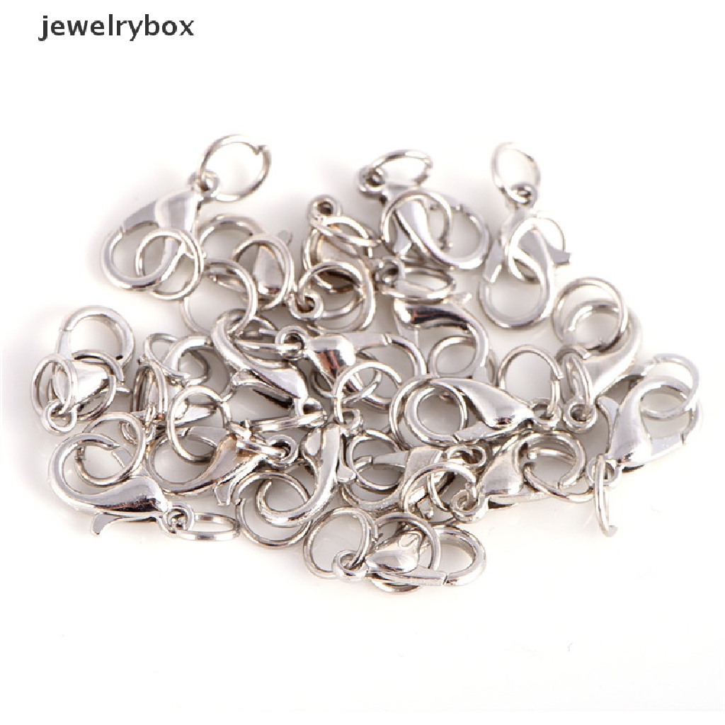 20 Pcs / Set Kait Lobster Bahan Alloy Untuk Membuat Perhiasan Gelang Kalung