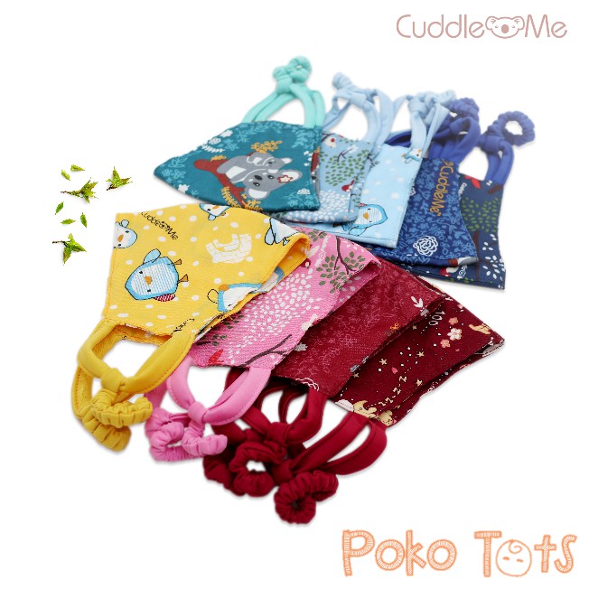 Cuddle Me Adult Mask 3 Ply MOTIF Masker Kain Dewasa Cuddleme ulang Earloop Tiga Lapis Headloop